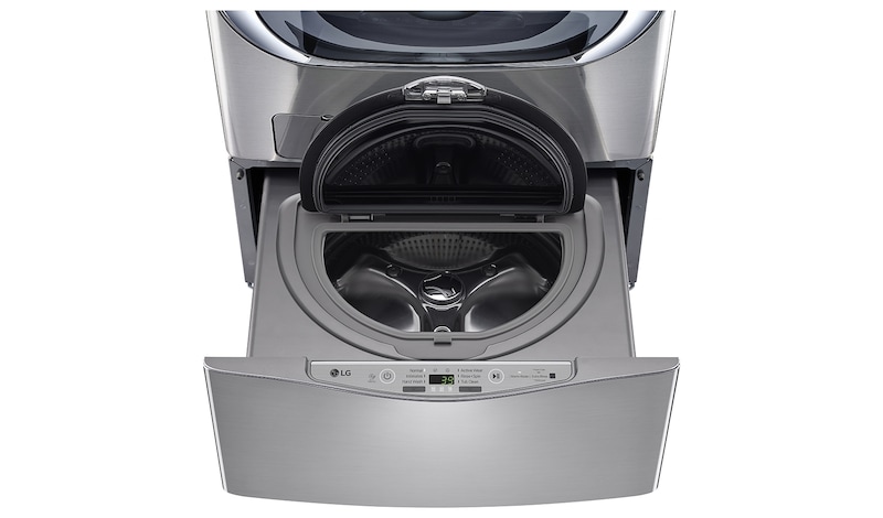 LG Lavadora de 3.5 kg, carga superior, TWINWash Mini, con Smart Diagnosis, plata inoxidable, WD100CV