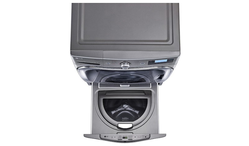 LG Lavadora de 3.5 kg, carga superior, TWINWash Mini, con Smart Diagnosis, plata inoxidable, WD100CV