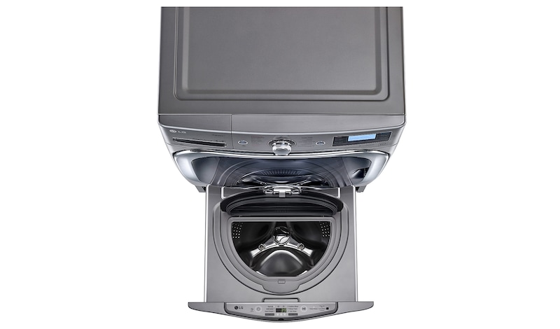 LG Lavadora de 3.5 kg, carga superior, TWINWash Mini, con Smart Diagnosis, plata inoxidable, WD100CV
