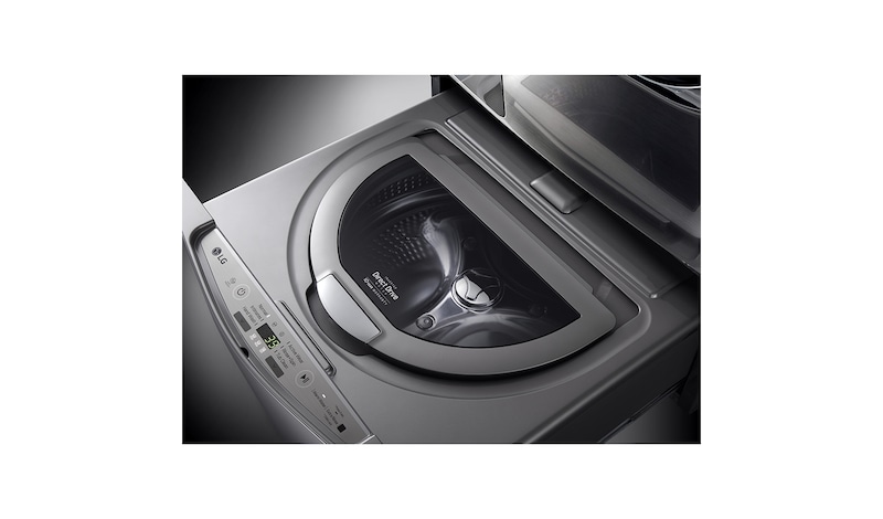 LG Lavadora de 3.5 kg, carga superior, TWINWash Mini, con Smart Diagnosis, plata inoxidable, WD100CV