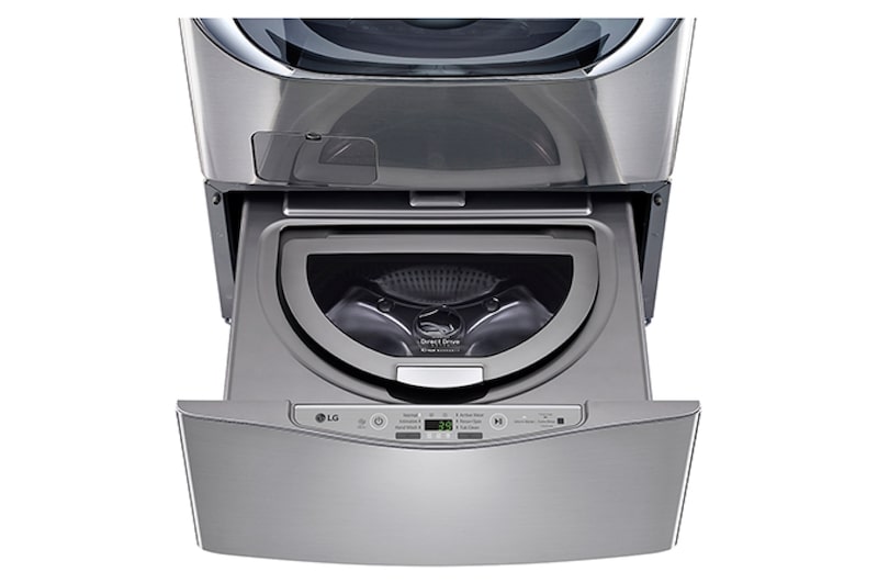 LG Lavadora de 3.5 kg, carga superior, TWINWash Mini, con Smart Diagnosis, plata inoxidable, WD100CV