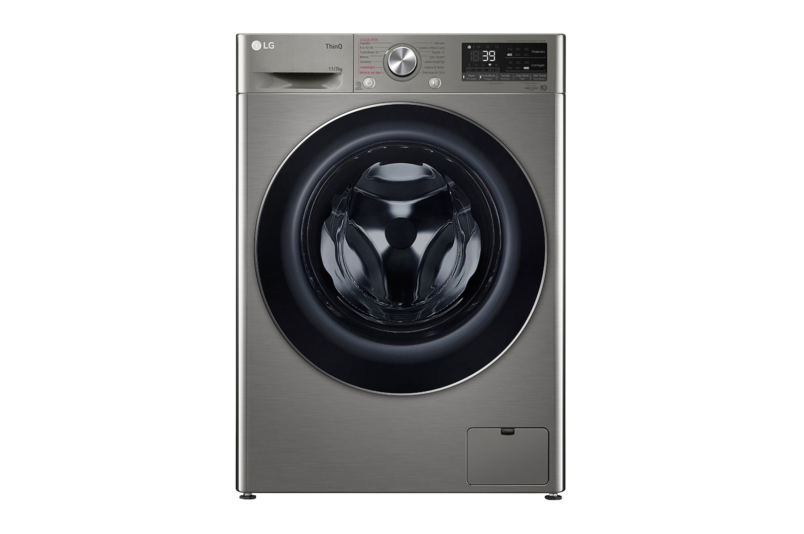 LG Lavaseca de 11 kg de Lavado y 07 kg de Secado, carga frontal con AI DD, Steam+ y conectividad Wi-Fi, WD11PVC3S6