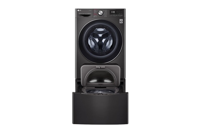 LG Lavaseca TWINWash de 14 kg de Lavado y 07 kg de Secado, con AI DD, Steam+ y conectividad Wi-Fi, WD12BVC2S6C-WT2BM