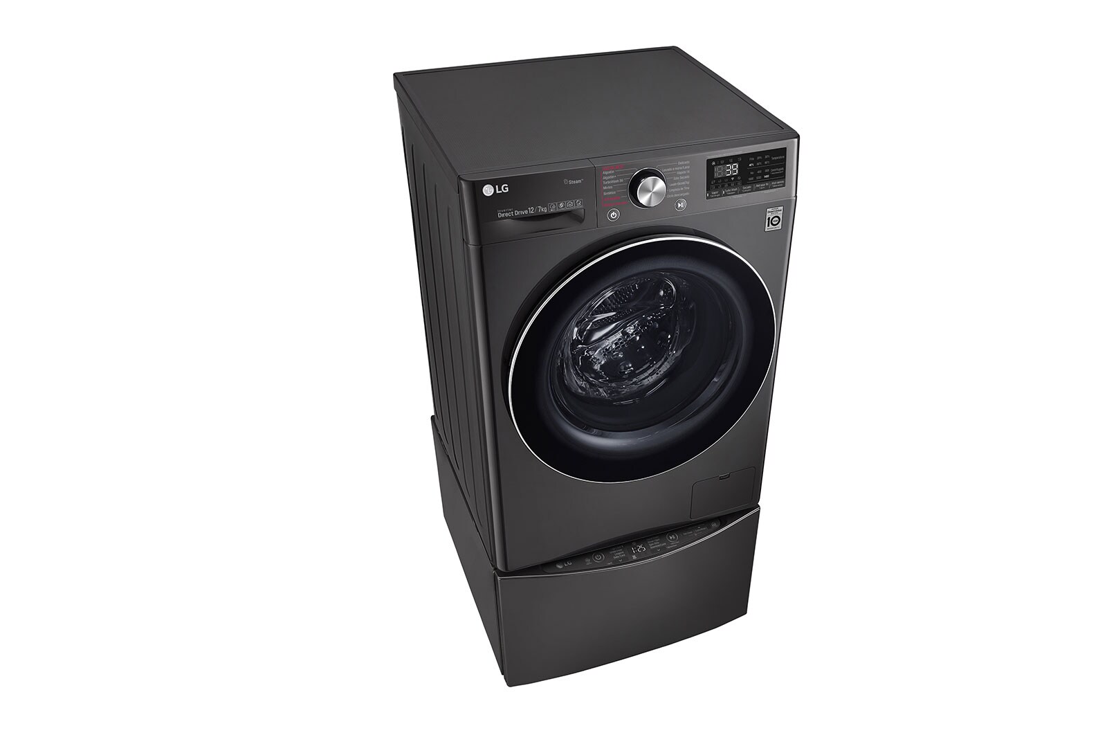 LG Lavaseca TWINWash de 14 kg de Lavado y 07 kg de Secado, con AI DD, Steam+ y conectividad Wi-Fi, WD12BVC2S6C-WT2BM