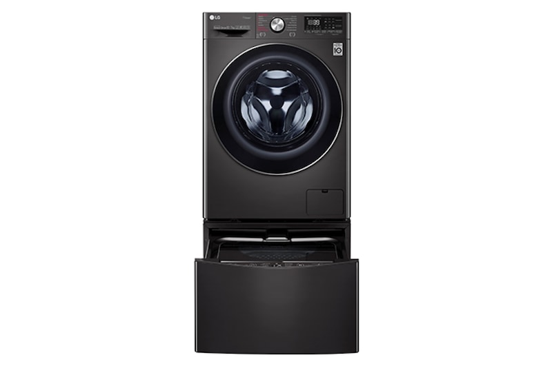 LG Lavaseca TWINWash de 14 kg de Lavado y 07 kg de Secado, con AI DD, Steam+ y conectividad Wi-Fi, WD12BVC2S6C-WT2BM