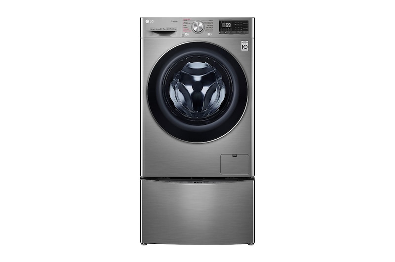 LG Lavaseca TWINWash de 14 kg de Lavado y 07 kg de Secado, con AI DD, Steam+ y conectividad Wi-Fi, WD12VVC3S6C-WT2VM
