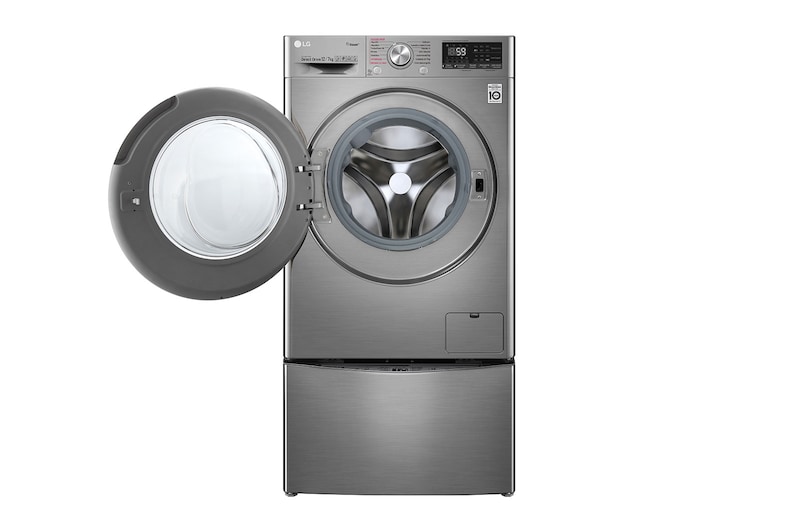 LG Lavaseca TWINWash de 14 kg de Lavado y 07 kg de Secado, con AI DD, Steam+ y conectividad Wi-Fi, WD12VVC3S6C-WT2VM