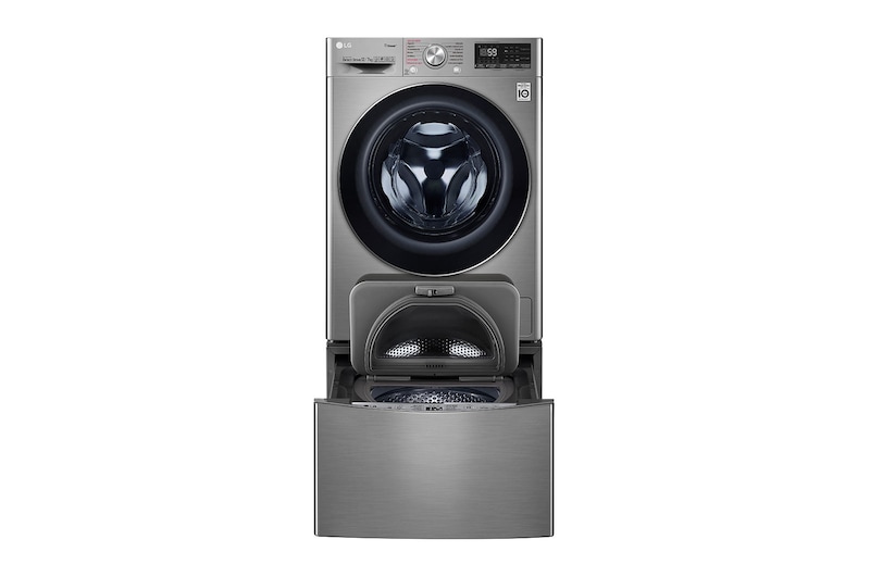 LG Lavaseca TWINWash de 14 kg de Lavado y 07 kg de Secado, con AI DD, Steam+ y conectividad Wi-Fi, WD12VVC3S6C-WT2VM