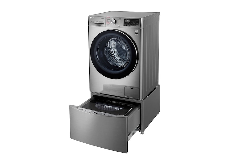 LG Lavaseca TWINWash de 14 kg de Lavado y 07 kg de Secado, con AI DD, Steam+ y conectividad Wi-Fi, WD12VVC3S6C-WT2VM