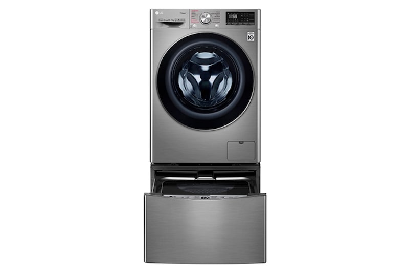 LG Lavaseca TWINWash de 14 kg de Lavado y 07 kg de Secado, con AI DD, Steam+ y conectividad Wi-Fi, WD12VVC3S6C-WT2VM