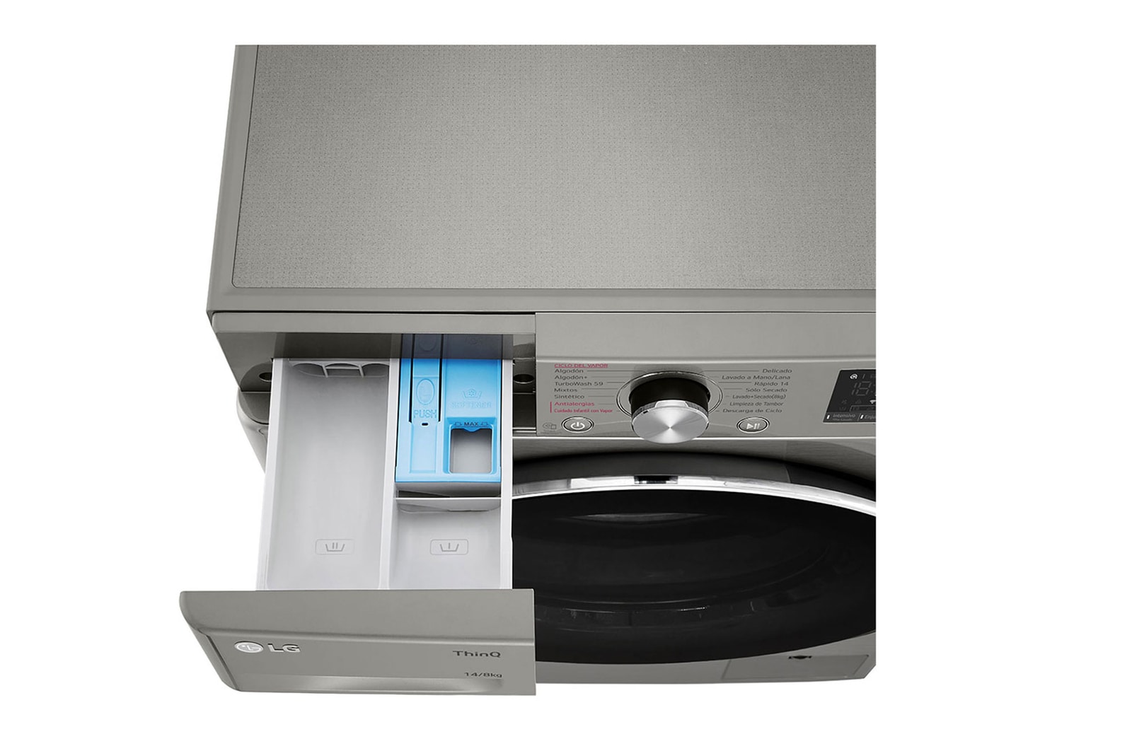 LG Lavaseca de 14Kg de Lavado y 8Kg de Secado, AI DD™ y ThinQ, WD14PVC4S6C