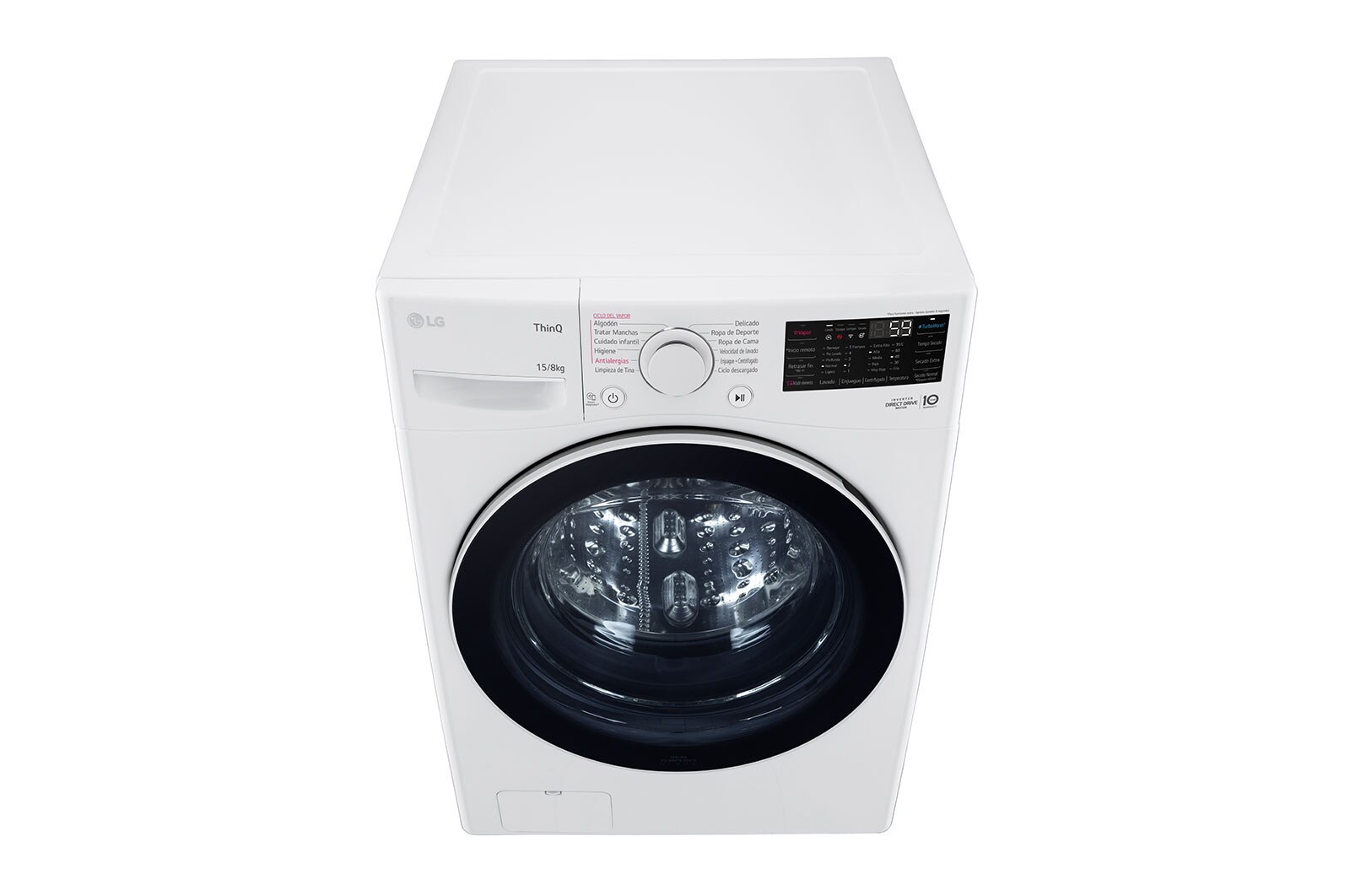 LG Lavaseca de 15Kg de Lavado y 8Kg de Secado, AI DD™ y ThinQ, WD15WG2SP