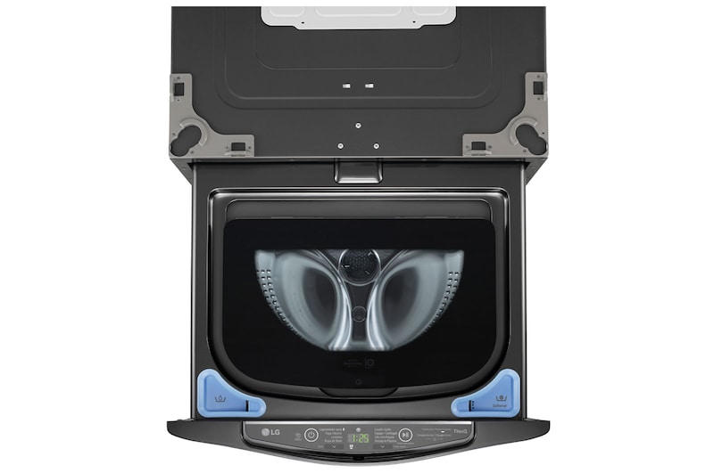 LG Lavadora de 2.5 kg, carga superior, TWINWash Mini, con Conectividad Wi-Fi, Negro Acero, WD2100BM
