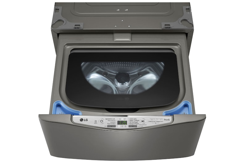 LG Lavadora de 2.5 kg, carga superior, TWINWash Mini, con Conectividad Wi-Fi, plateado oscuro, WD2100PM