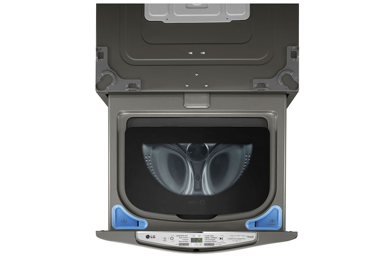 LG Lavadora de 2.5 kg, carga superior, TWINWash Mini, con Conectividad Wi-Fi, plateado oscuro, WD2100PM