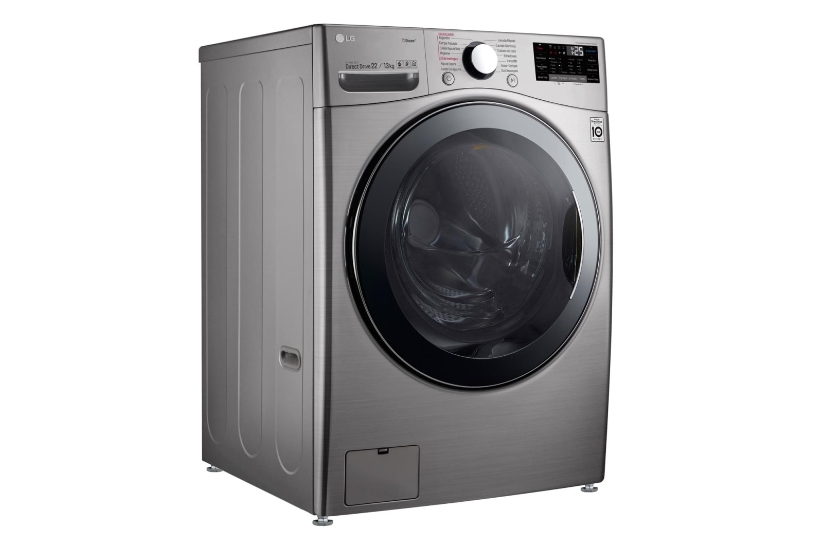 LG Lavaseca de 22 kg de Lavado y 13 kg de Secado, carga frontal con 6MotionDD, Steam y conectividad Wi-Fi, WD22VV2S6