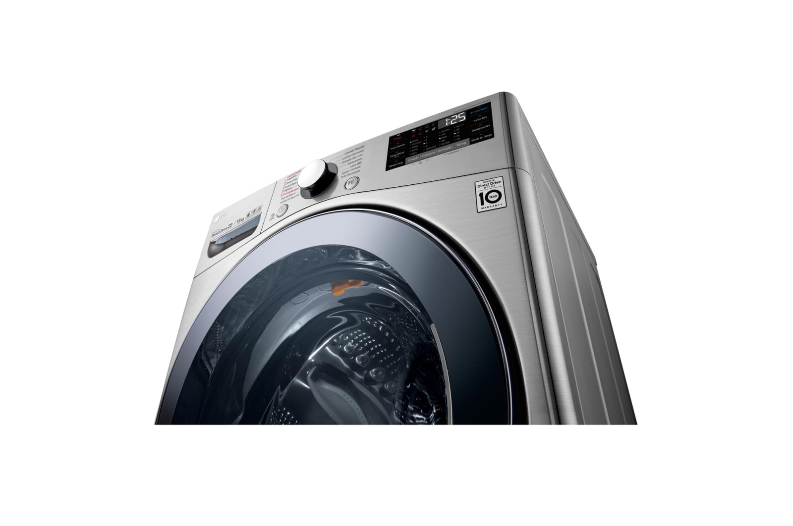 LG Lavaseca de 22 kg de Lavado y 13 kg de Secado, carga frontal con 6MotionDD, Steam y conectividad Wi-Fi, WD22VV2S6