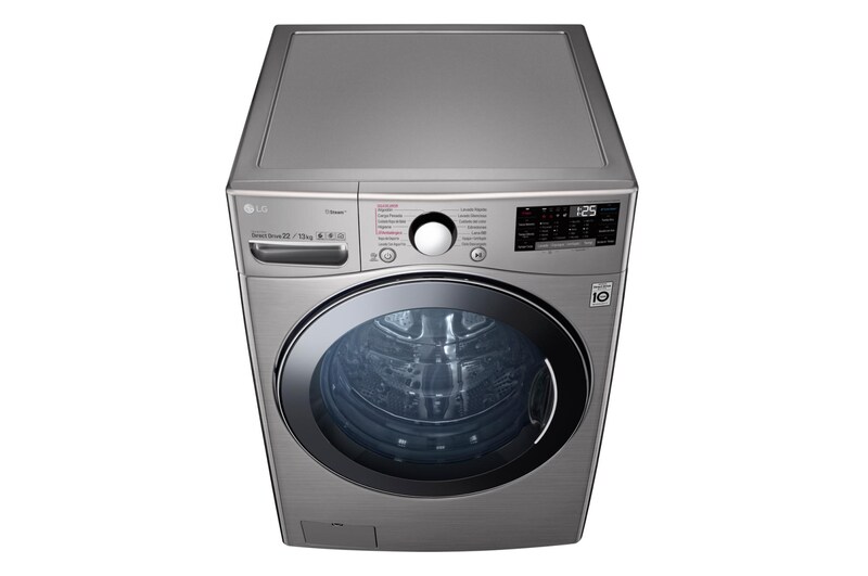 LG Lavaseca de 22 kg de Lavado y 13 kg de Secado, carga frontal con 6MotionDD, Steam y conectividad Wi-Fi, WD22VV2S6
