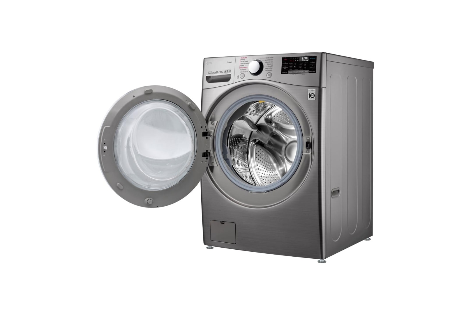 LG Lavaseca de 22 kg de Lavado y 13 kg de Secado, carga frontal con 6MotionDD, Steam y conectividad Wi-Fi, WD22VV2S6