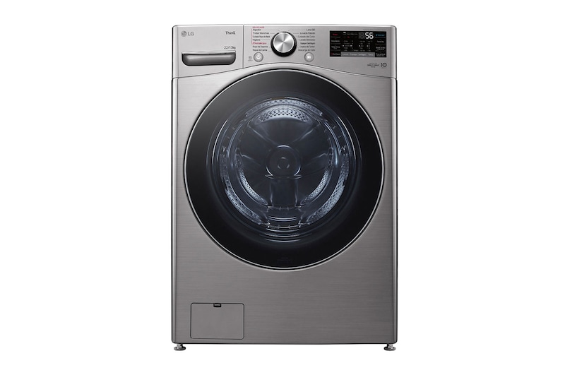 Vista frontal de Lavaseca de 22Kg de Lavado y 13Kg de Secado, AI DD™ y ThinQ, WD22VV2S6R