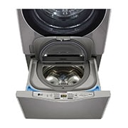 LG Lavadora de 2.5 kg, carga superior, TWINWash Mini, con Conectividad Wi-Fi, plateado oscuro, WD2500CS