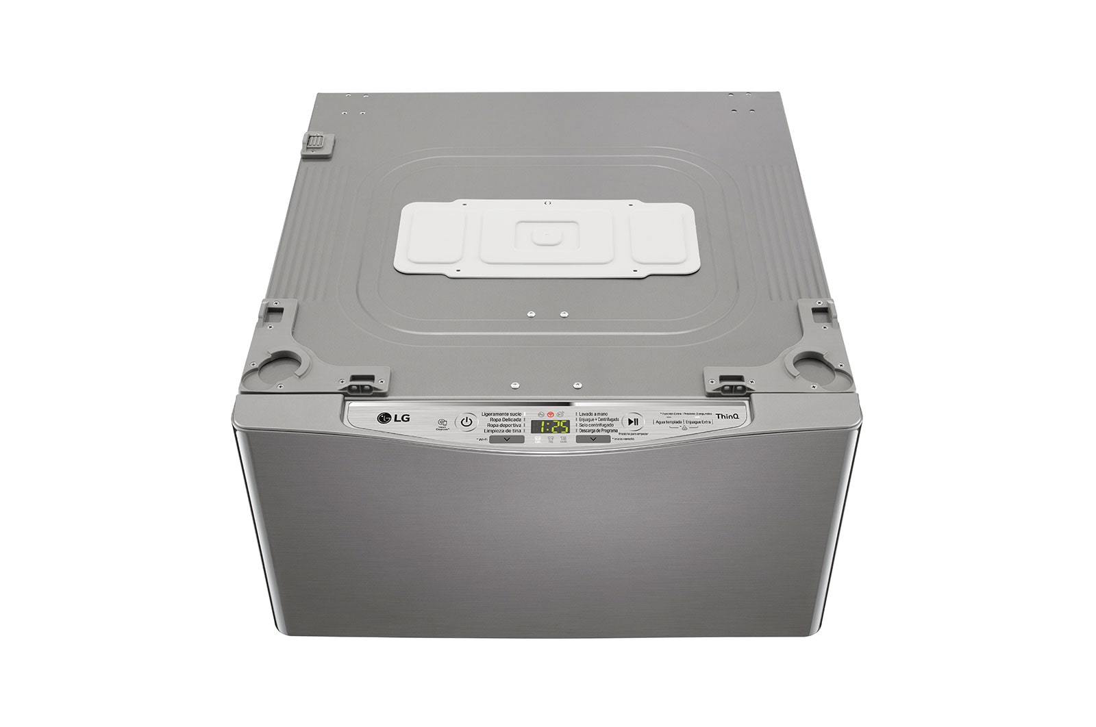 LG Lavadora de 2.5 kg, carga superior, TWINWash Mini, con Conectividad Wi-Fi, plateado oscuro, WD2500CS