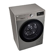 LG Lavaseca de 9 kg de Lavado y 5 kg de Secado, carga frontal con AI DD, Steam y conectividad Wi-Fi, Plateado , WD9PVC4S6