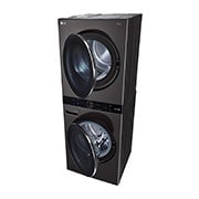 LG Torre de lavado WashTower™ (Lavadora y Secadora) Con Inteligencia Artificial y Conectividad LG ThinQ 22Kg lavado / 16Kg  de secado – Negro Acero, WK22BS6