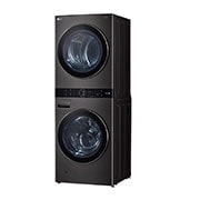 LG Torre de lavado WashTower™ (Lavadora y Secadora) Con Inteligencia Artificial y Conectividad LG ThinQ 22Kg lavado / 16Kg  de secado – Negro Acero, WK22BS6