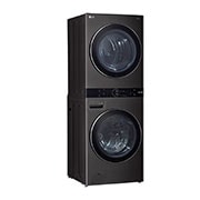 LG Torre de lavado WashTower™ (Lavadora y Secadora) Con Inteligencia Artificial y Conectividad LG ThinQ 22Kg lavado / 16Kg  de secado – Negro Acero, WK22BS6