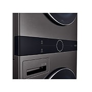 LG Torre de lavado WashTower™ (Lavadora y Secadora) Con Inteligencia Artificial y Conectividad LG ThinQ 22Kg lavado / 16Kg  de secado – Negro Acero, WK22BS6