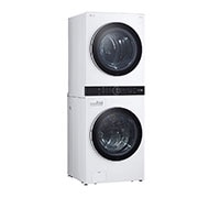 LG Torre de lavado WashTower™ (Lavadora y Secadora) Con Inteligencia Artificial y Conectividad LG ThinQ 22Kg lavado / 16 Kg  de secado – Blanco, WK22WS6