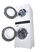 LG Torre de lavado WashTower™ (Lavadora y Secadora) Con Inteligencia Artificial y Conectividad LG ThinQ 22Kg lavado / 16 Kg  de secado – Blanco, WK22WS6