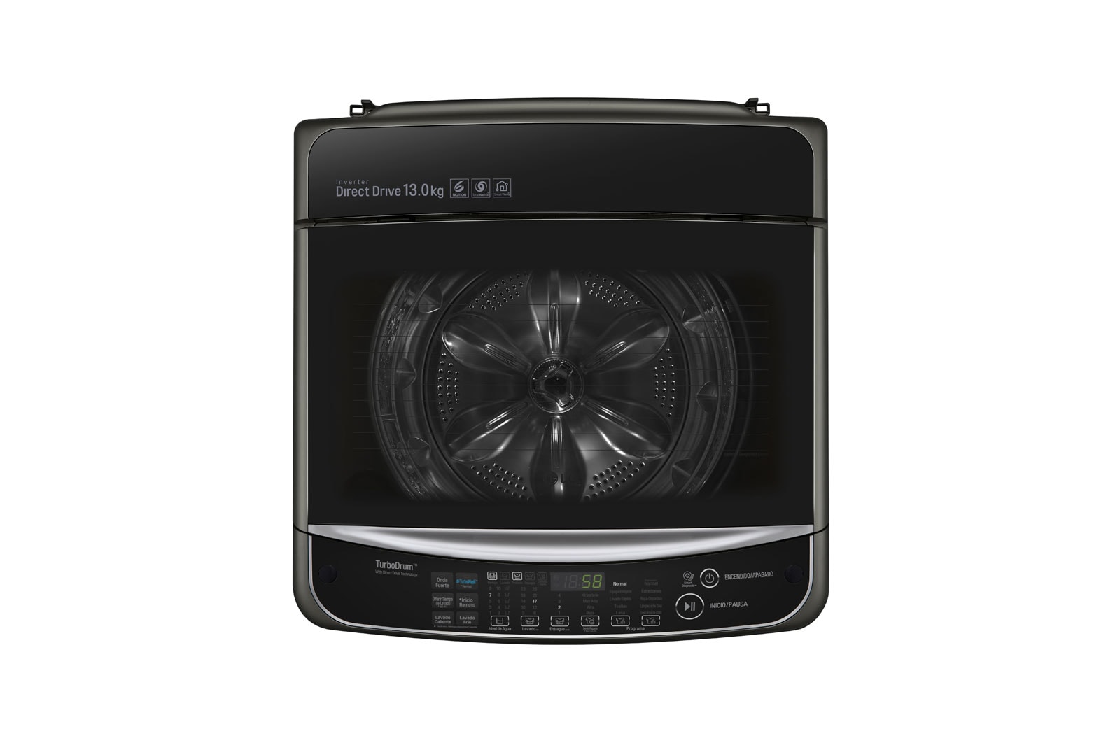 LG Lavadora de 13 kg carga superior TurboWash 3D con 6MotionDD y conectividad Wi-Fi, WT13BS6H