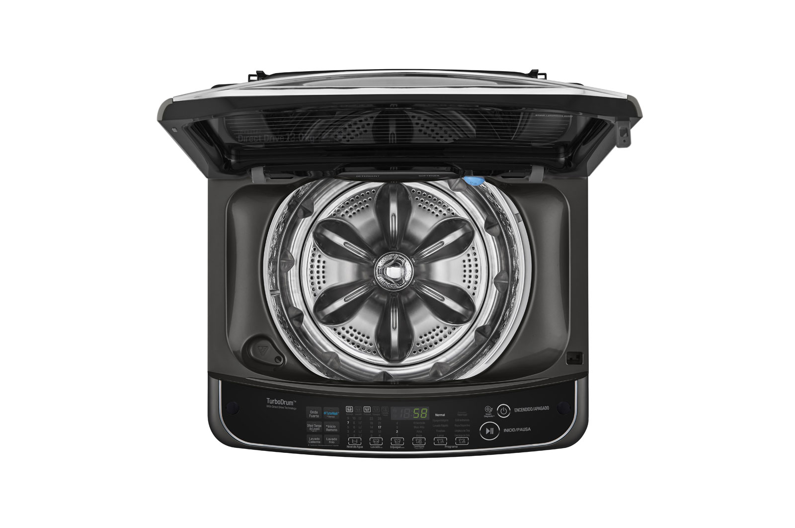 LG Lavadora de 13 kg carga superior TurboWash 3D con 6MotionDD y conectividad Wi-Fi, WT13BS6H