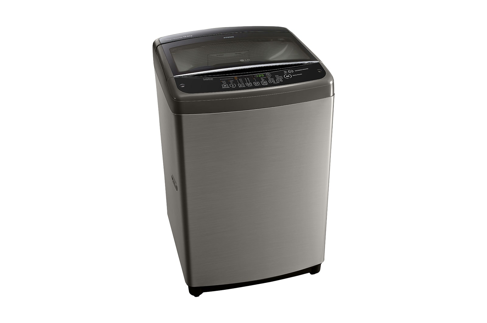 LG Lavadora de 13 kg carga superior Smart Inverter con TurboDrum™, color plateado, WT13VSB