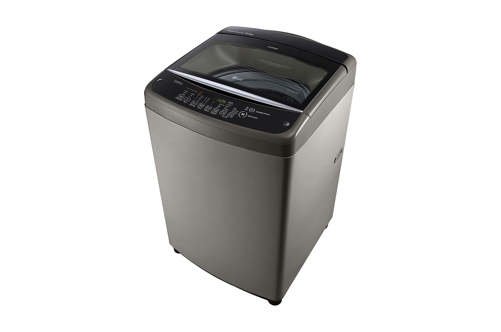 LG Lavadora de 13 kg carga superior Smart Inverter con TurboDrum™, color plateado, WT13VSB