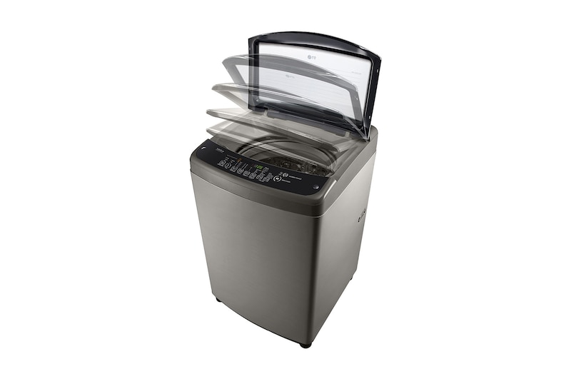 LG Lavadora de 13 kg carga superior Smart Inverter con TurboDrum™, color plateado, WT13VSB