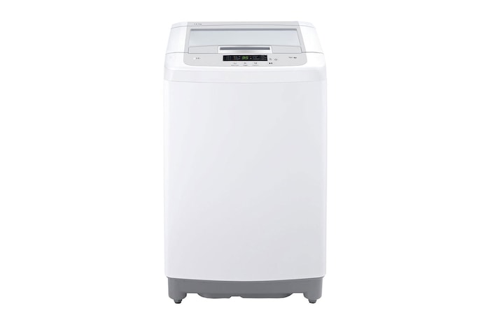 Vista frontal de Lavadora de 13 kg carga superior Smart Inverter con TurboDrum™, Blanco, WT13WPBK