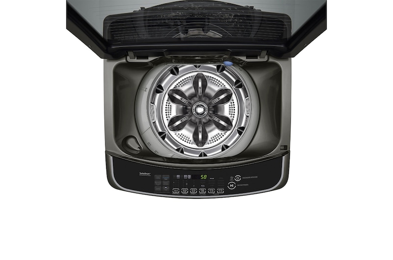 LG Lavadora de 16Kg, TurboWash 3D y ThinQ, negro platino, WT16BS6H