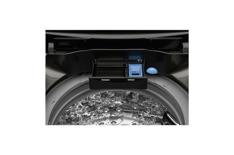 LG Lavadora de 16Kg, TurboWash 3D y ThinQ, negro platino, WT16BS6H