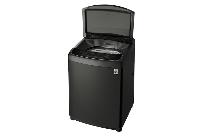 LG Lavadora de 17Kg, TurboWash 3D y ThinQ, negro platino, WT17BSS6H
