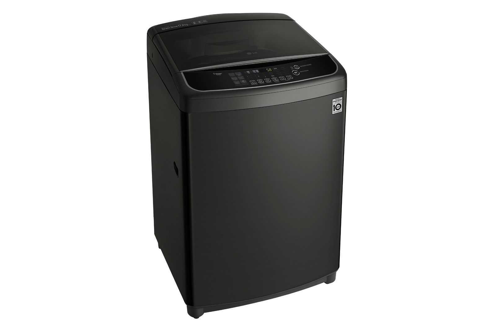 LG Lavadora de 17Kg, TurboWash 3D y ThinQ, negro platino, WT17BSS6H