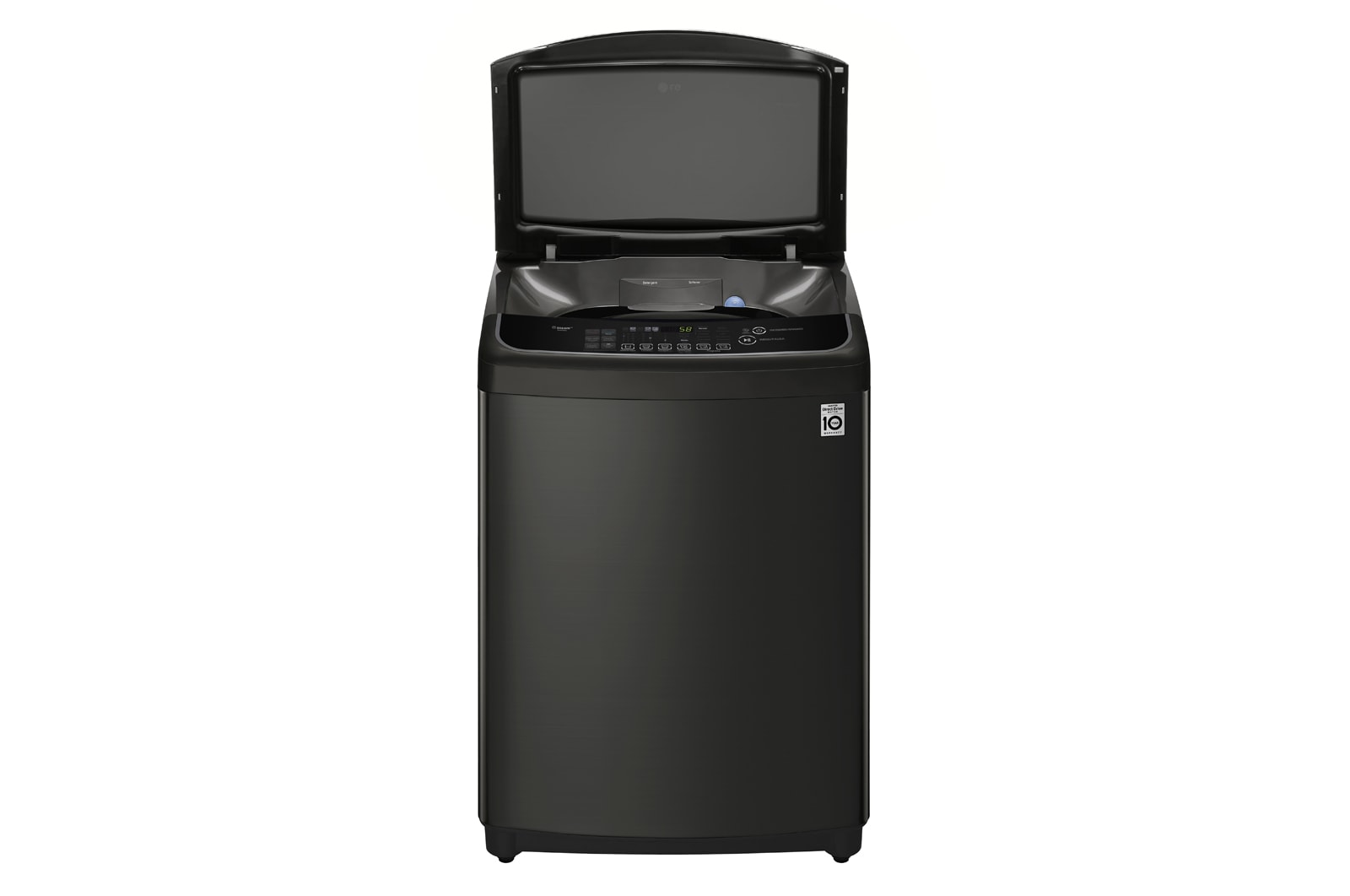 LG Lavadora de 17Kg, TurboWash 3D y ThinQ, negro platino, WT17BSS6H