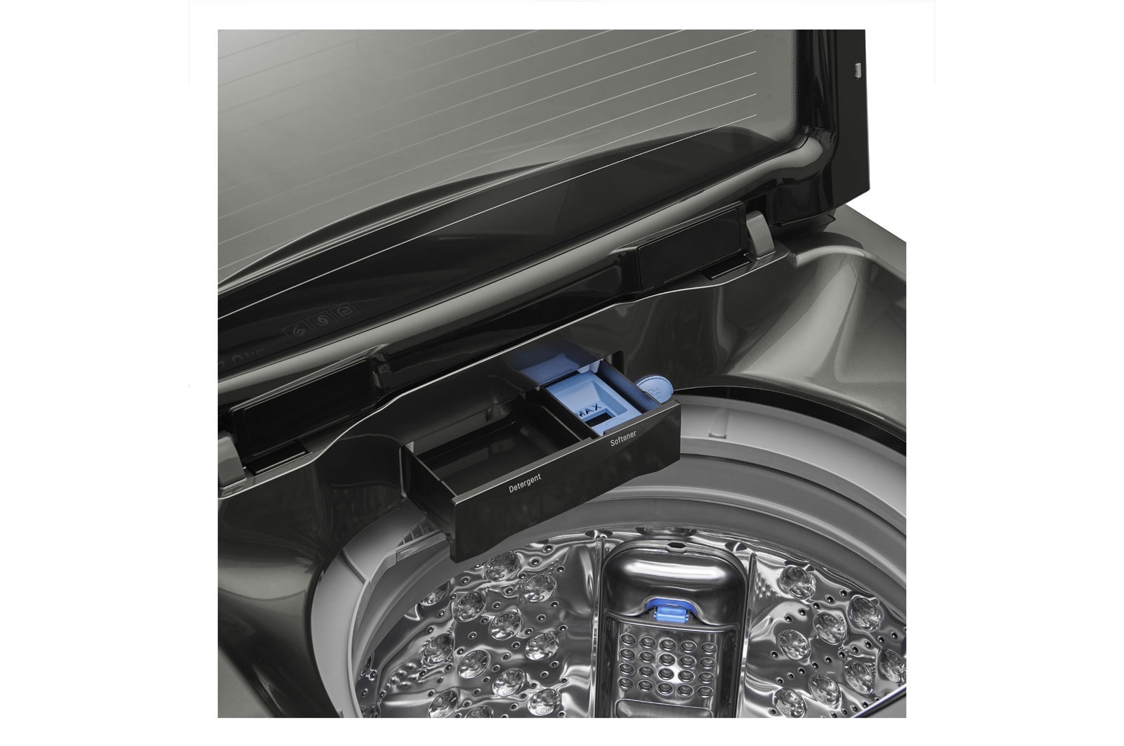 LG Lavadora de 17Kg, TurboWash 3D y ThinQ, negro platino, WT17BSS6H