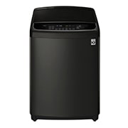 Vista frontal de Lavadora de 17Kg, TurboWash 3D y ThinQ, negro platino WT17BSS6H