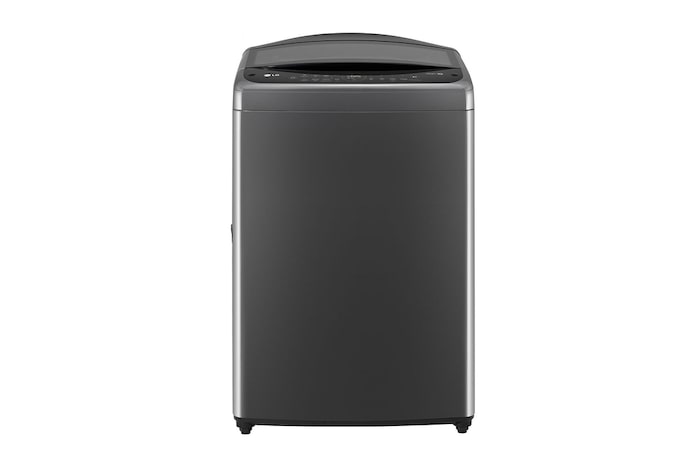 Vista frontal de Lavadora de 17 kg carga superior con AI DD, Negro claro, WT17BV6T