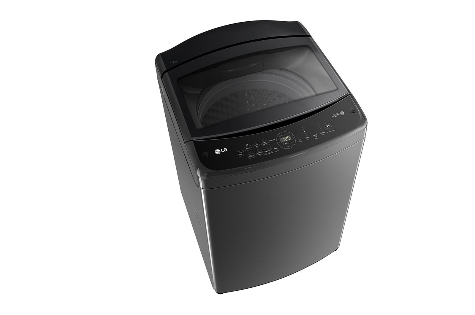 LG Lavadora de 17 kg carga superior con AI DD, Negro claro, WT17BV6T