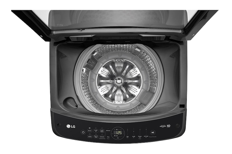 LG Lavadora LG de 17 kg carga superior con AI DD, Negro claro, WT17BV6T