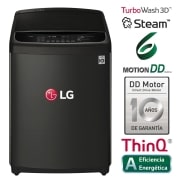 LG Lavadora de 19 kg carga superior TurboWash 3D con 6MotionDD, Steam y conectividad Wi-Fi, WT19BSS6H